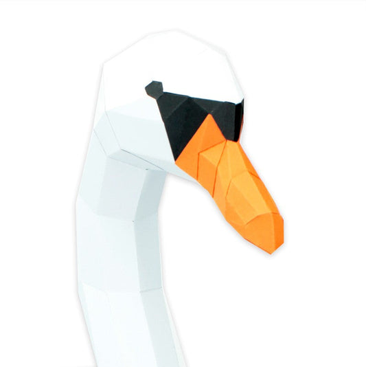 Witte zwaan - Eveli Moeilijk (Papier) Default Title 3D Origami DIY Papercraft do-it-yourself