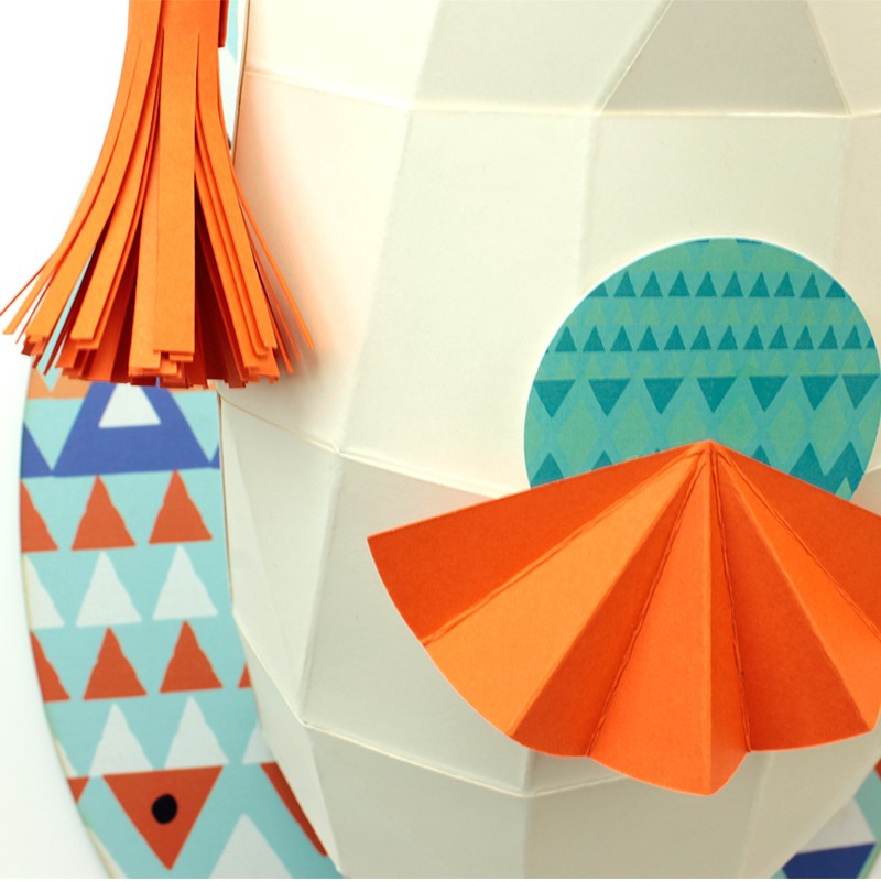 Lama met muts - Eveli Gemiddeld (papier) Default Title 3D Origami DIY Papercraft do-it-yourself