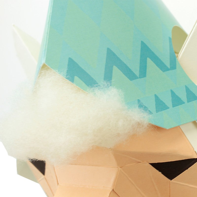 Lama met muts - Eveli Gemiddeld (papier) Default Title 3D Origami DIY Papercraft do-it-yourself
