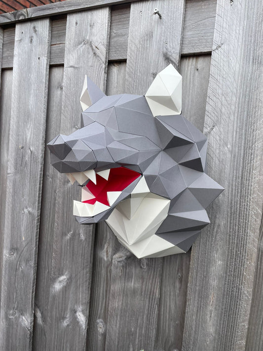 Wolf - Eveli Gemiddeld (papier) Default Title 3D Origami DIY Papercraft do-it-yourself