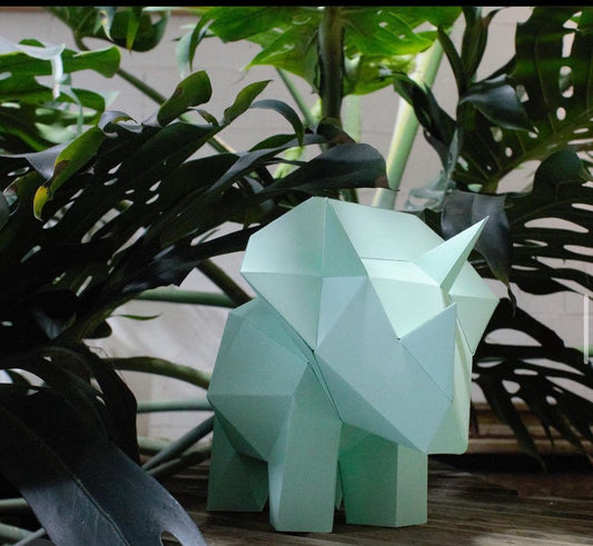 Baby triceratops - Eveli Makkelijk (papier) Default Title 3D Origami DIY Papercraft do-it-yourself