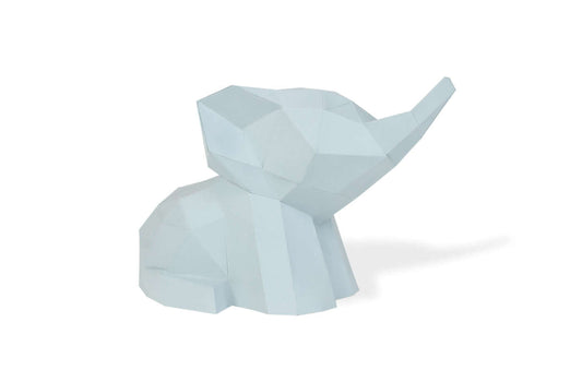 Baby olifant - Eveli Makkelijk (papier) Default Title 3D Origami DIY Papercraft do-it-yourself