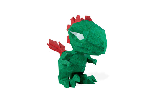Kleine dino - Eveli Makkelijk (papier) Default Title 3D Origami DIY Papercraft do-it-yourself