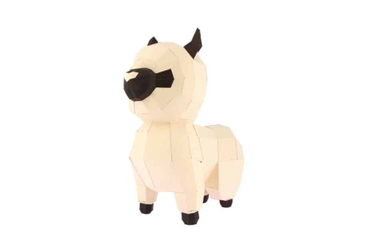 Baby Lama - Eveli Gemiddeld (papier) Default Title 3D Origami DIY Papercraft do-it-yourself