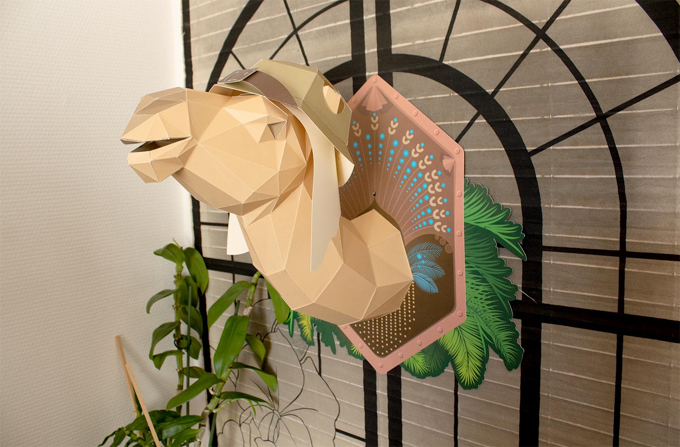 Kameel - Eveli Gemiddeld (papier) Default Title 3D Origami DIY Papercraft do-it-yourself