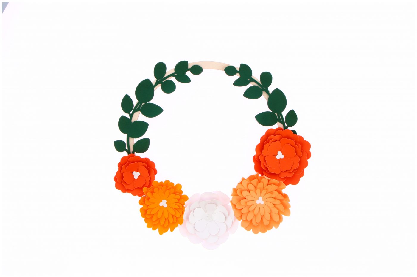 Bloemenkroon - 2 varianten! - Eveli Lente 3D Origami DIY Papercraft do-it-yourself