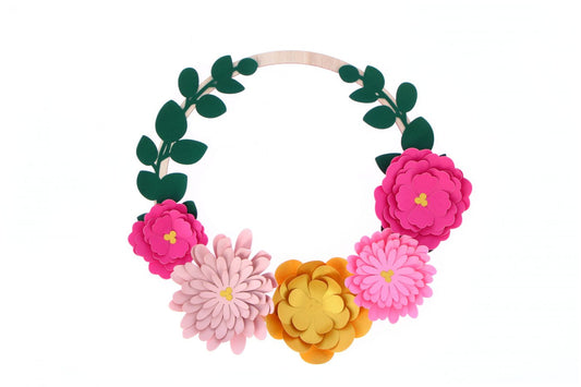 Bloemenkroon - 2 varianten! - Eveli Romantisch 3D Origami DIY Papercraft do-it-yourself