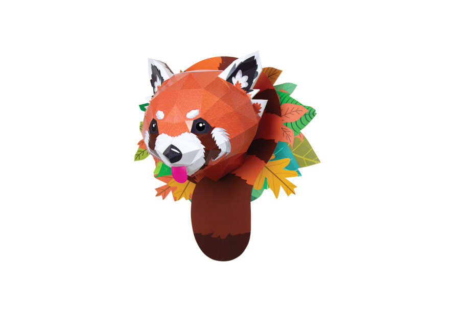 Rode panda - Eveli Gemiddeld (papier) Default Title 3D Origami DIY Papercraft do-it-yourself